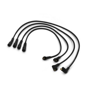 CROPIX Cables de bobina de bujía de coche Cable de arnés de bobina de encendido de 7 mm apto para VW Seat Beetle Golf 1.6L 2.0L No.06A905430AH/06A905430AJ/06A905430AP - Paquete de 4